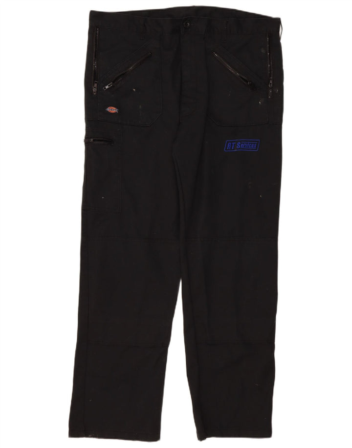 Męskie proste spodnie cargo Dickies W38 L31 Czarny poliester