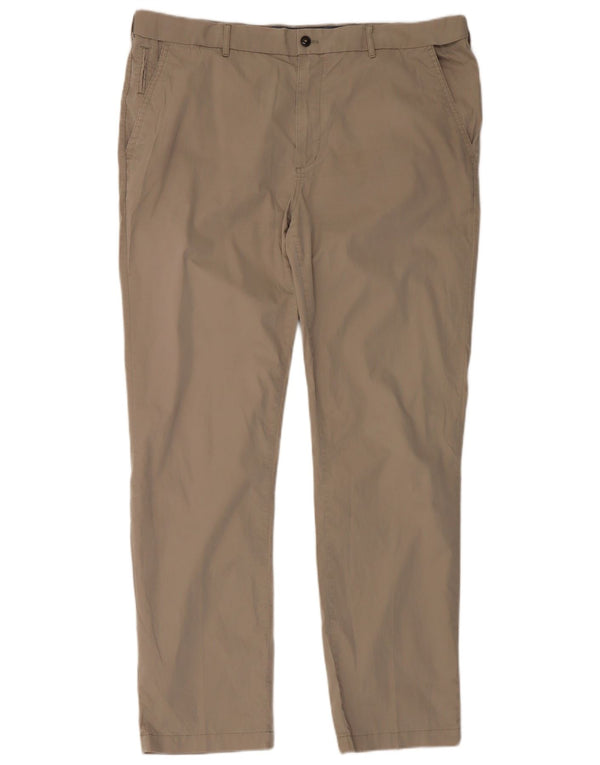 Męskie spodnie Chino Marks & Spencer Blue Harbor Straight W42 L35 Beżowe