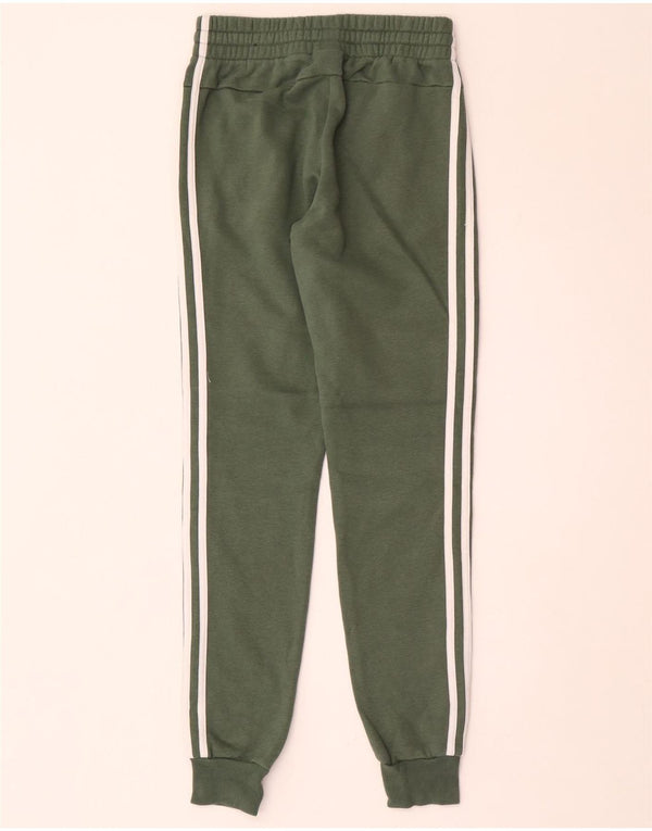 Damskie spodnie dresowe Adidas Joggers UK 4/6 XS Zielona bawełna