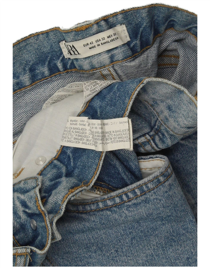 Męskie jeansy Capri Zara EU 42 Large W32 L23 Niebieskie bawełniane