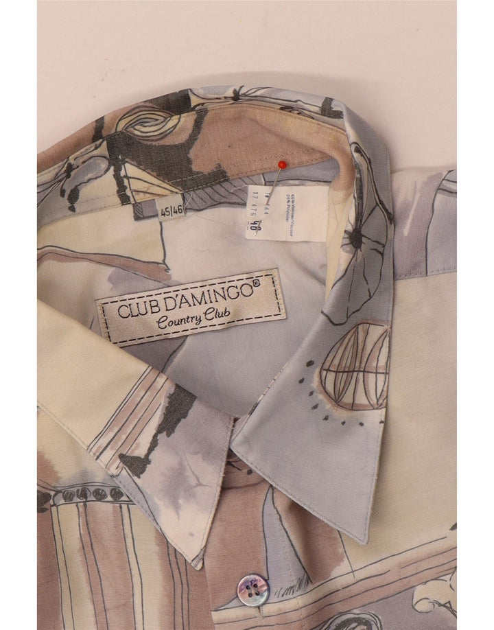 Koszula męska Club D'Amingo w abstrakcyjny wzór, rozmiar 45/46 XL, wielobarwna