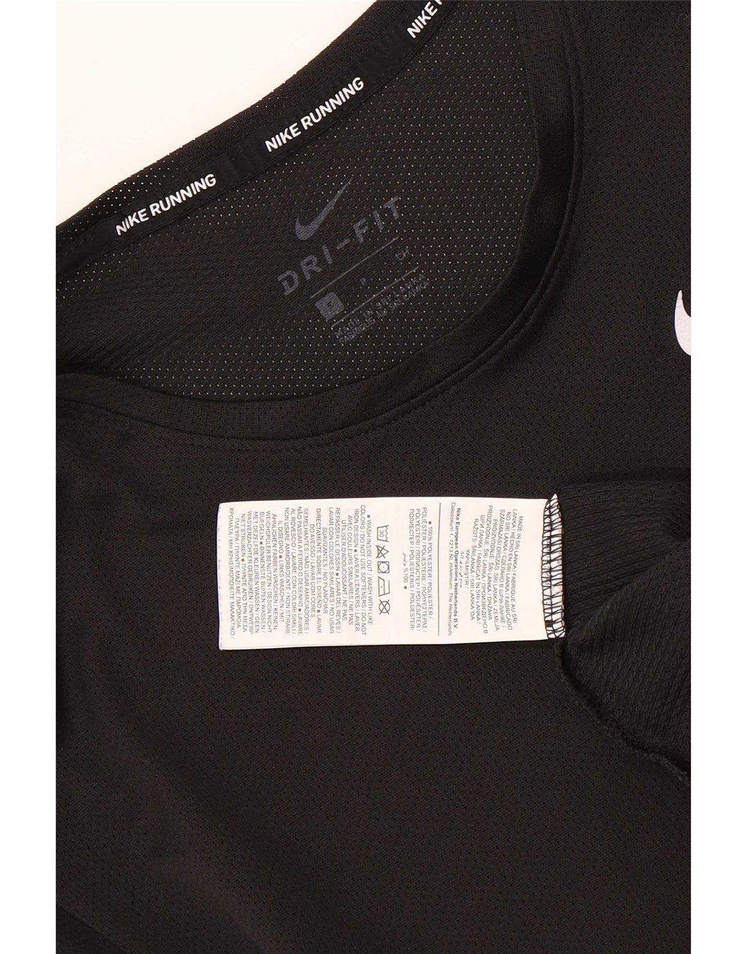 Damska koszulka Nike Dri Fit Top UK 10, mała, czarna, poliester