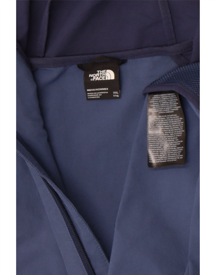 Męska kurtka przeciwdeszczowa z kapturem The North Face UK 44 2XL w kolorze niebieskim