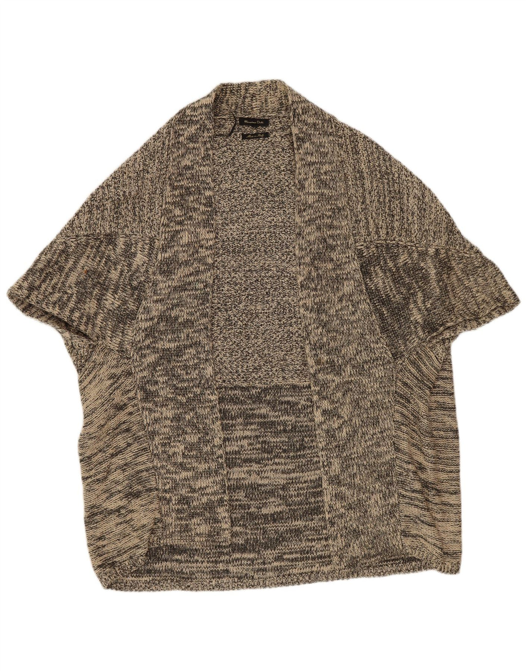 Massimo Dutti Womens Poncho Jumper UK 14 Medium Grey Flecked