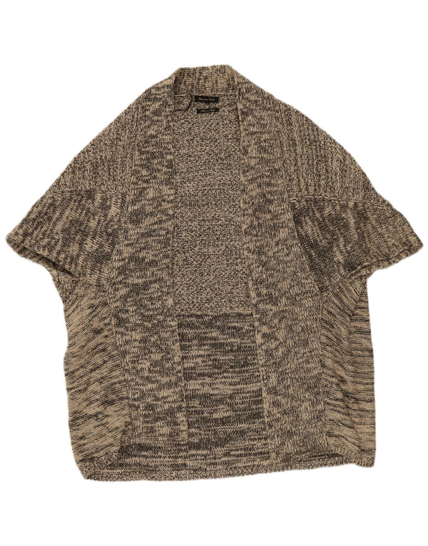 Massimo Dutti Womens Poncho Jumper UK 14 Medium Grey Flecked