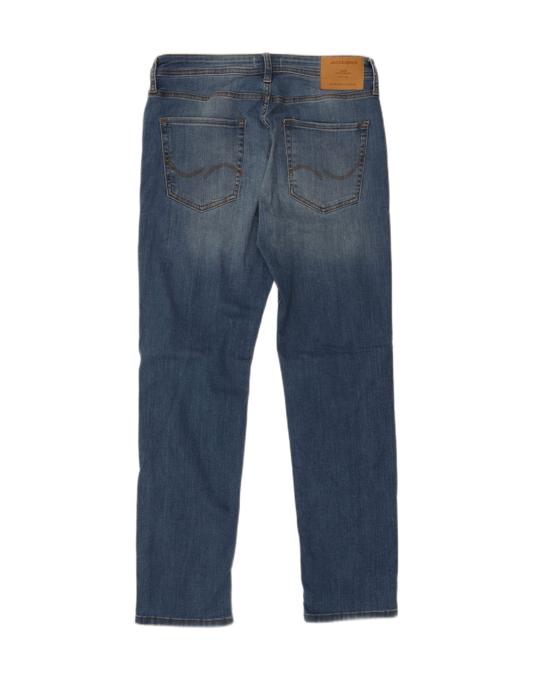 JACK & JONES Męskie proste dżinsy W31 L32 Niebieskie, bawełniane