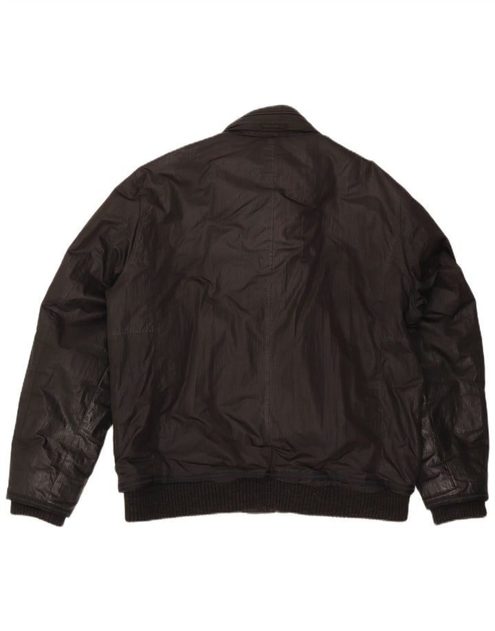 Męska kurtka bomber z kapturem Milestone UK 44 2XL Czarny poliester