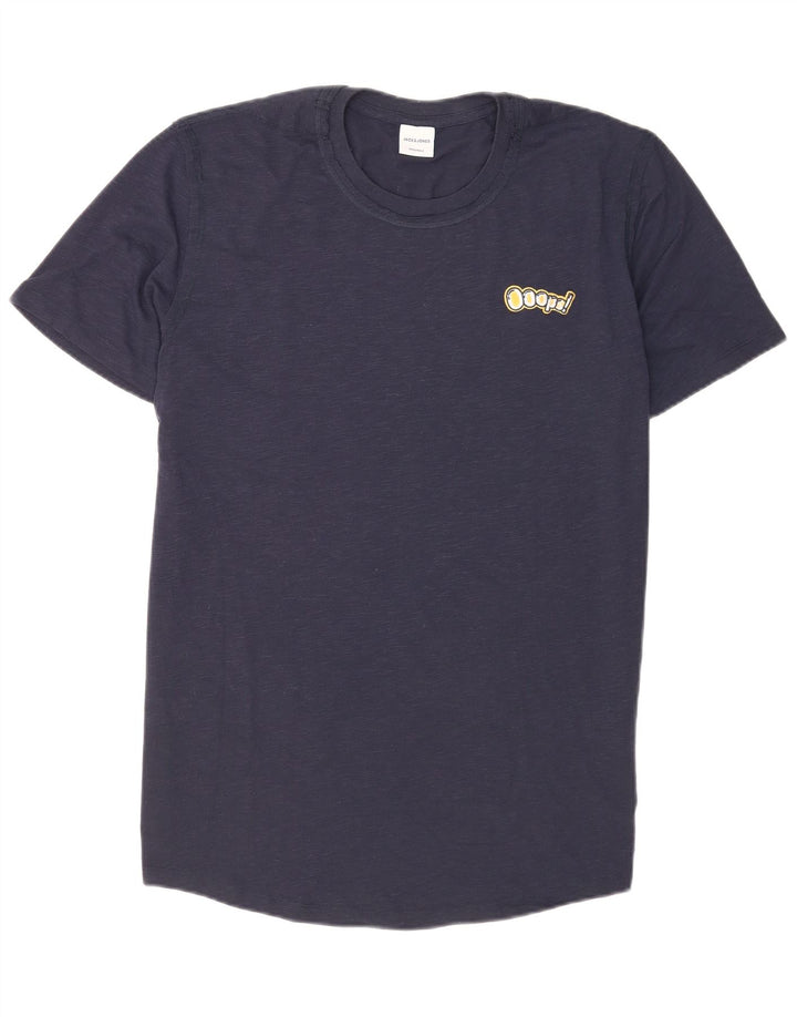 T-shirt męski Jack & Jones Top XL, granatowy, poliester