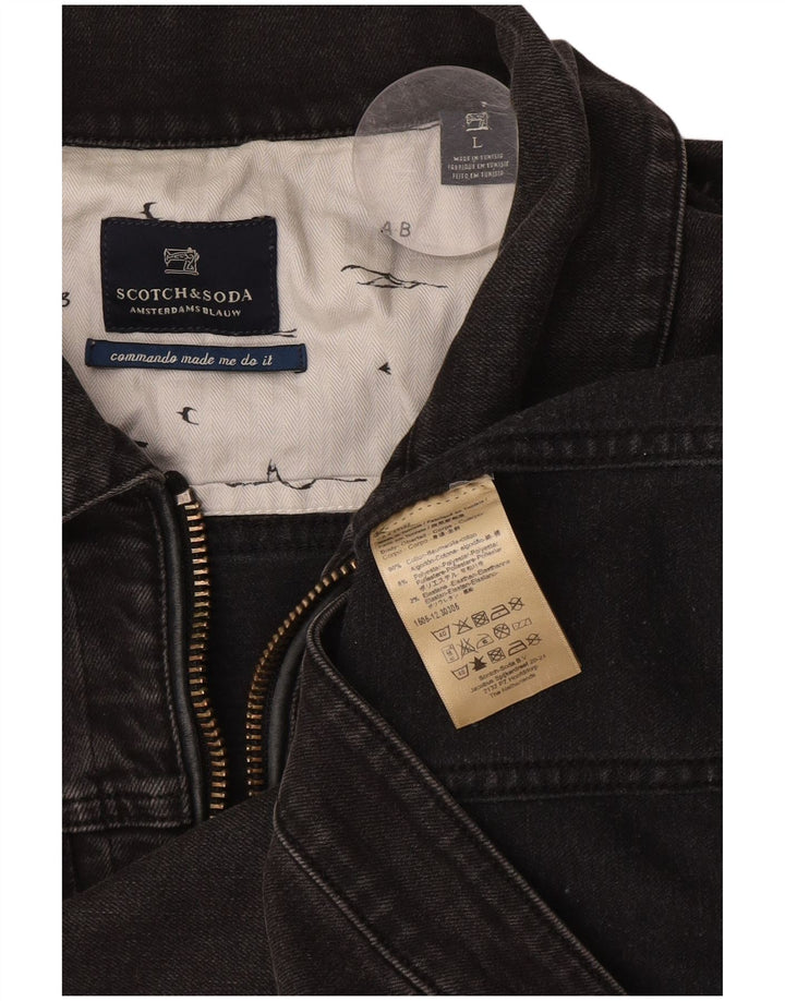 Damska kurtka dżinsowa Scotch & Soda UK 16, duża, szara, bawełniana