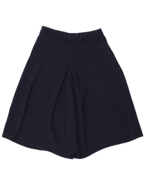 Tylko damskie szorty casual z wysokim stanem i szerokimi nogawkami EU 34 XS W26 Granatowe