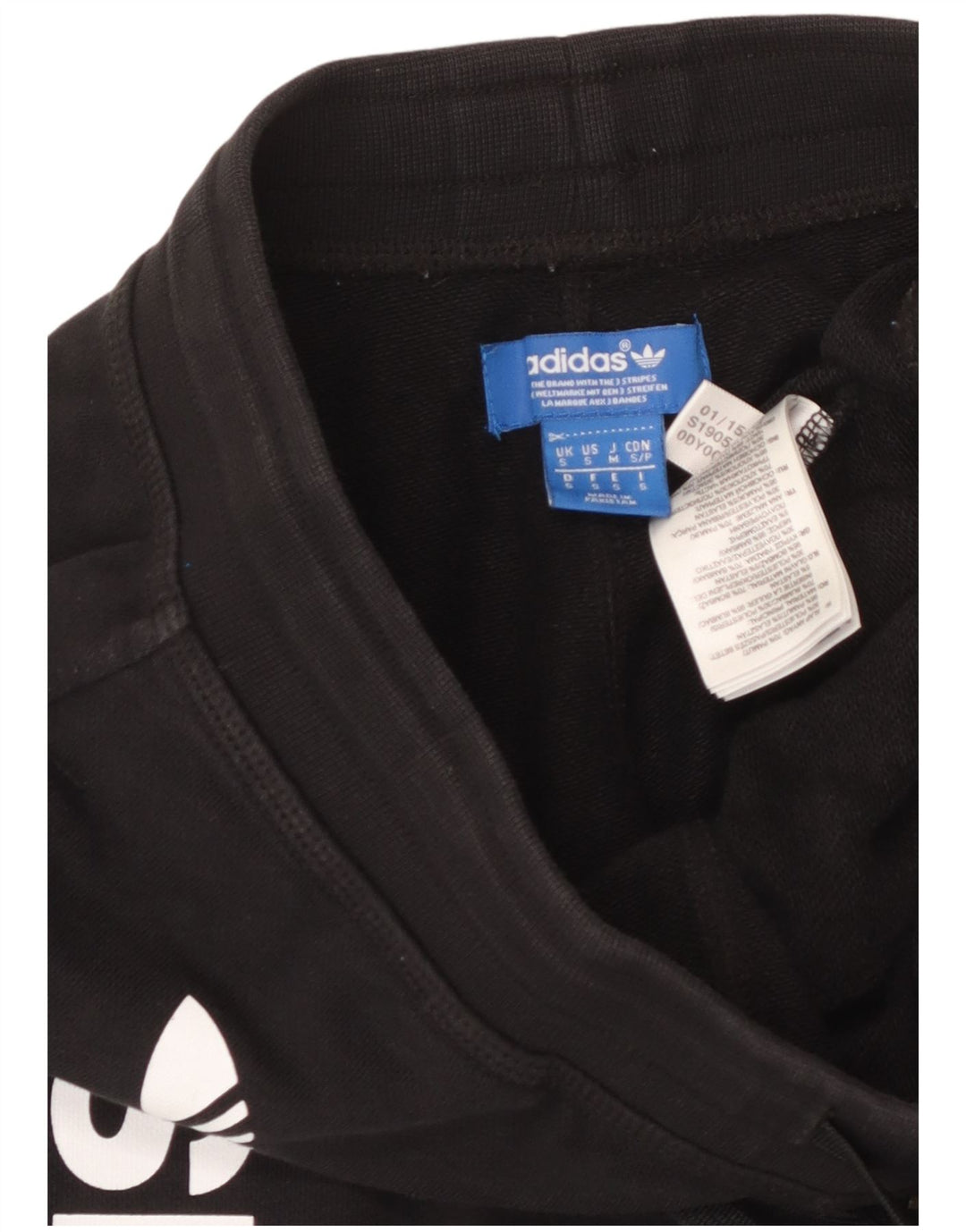 Męskie spodenki sportowe ADIDAS z grafiką, małe, czarne, bawełniane