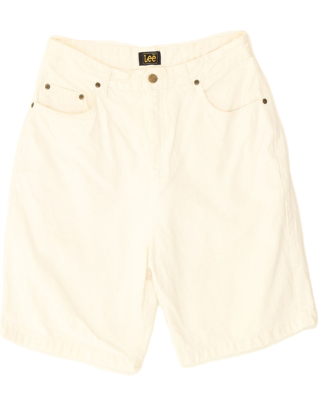 LEE Mens Casual Shorts W30 Medium  Off White Vintage Lee and Second-Hand Lee from Messina Hembry 