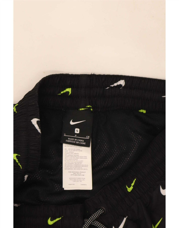Męskie spodenki sportowe Nike z grafiką, małe, czarne, poliestrowe