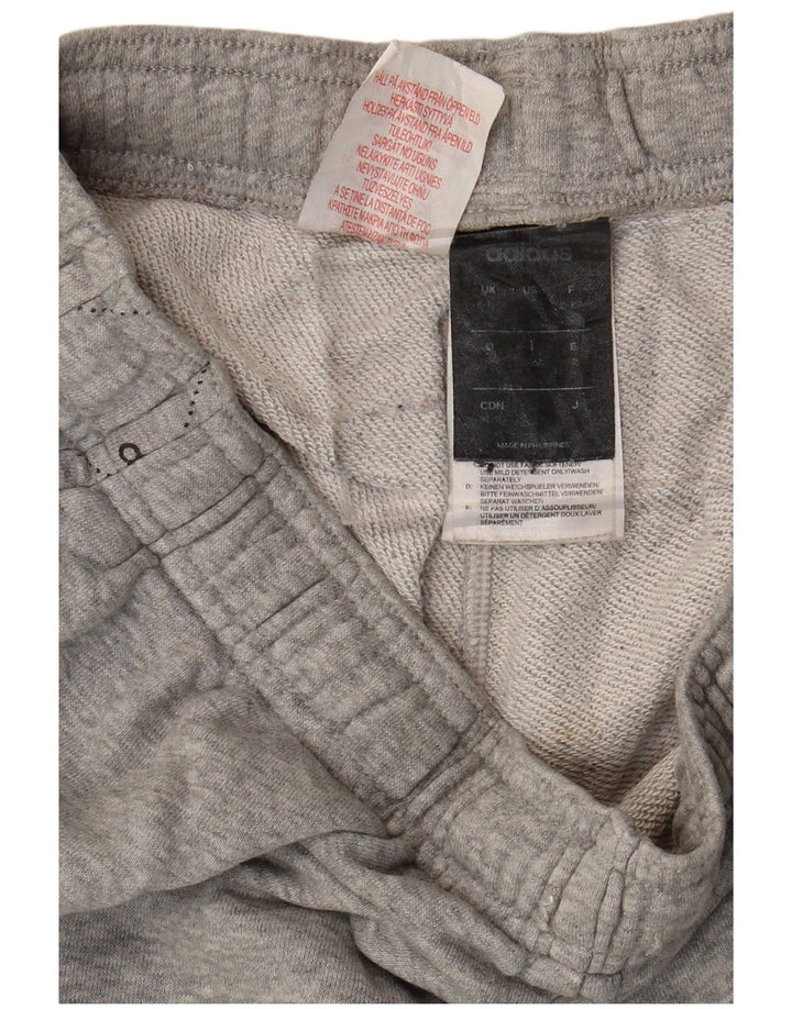 Chłopięce spodnie dresowe ADIDAS z grafiką, 15-16 lat, szara bawełna