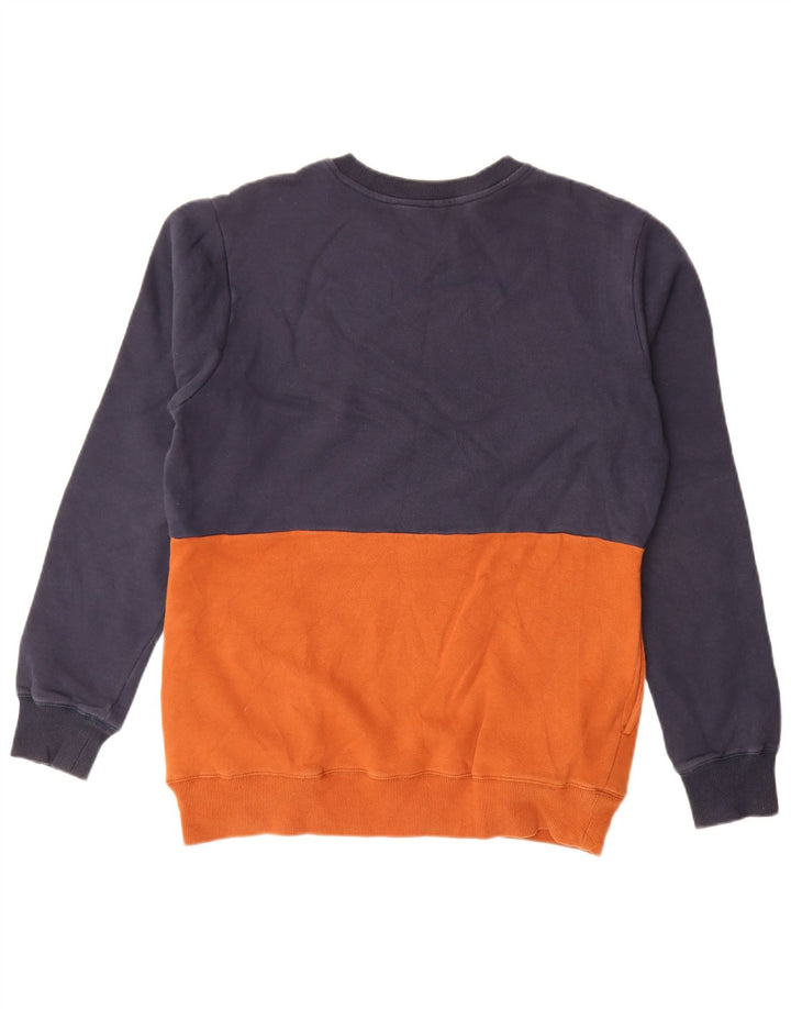 Męska bluza dresowa Volcom, średnia, granatowa, bawełniana w bloki kolorów