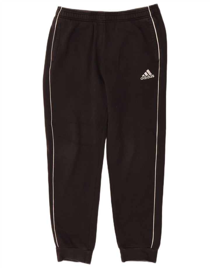 Męskie spodnie dresowe Adidas, średnie czarne, bawełniane