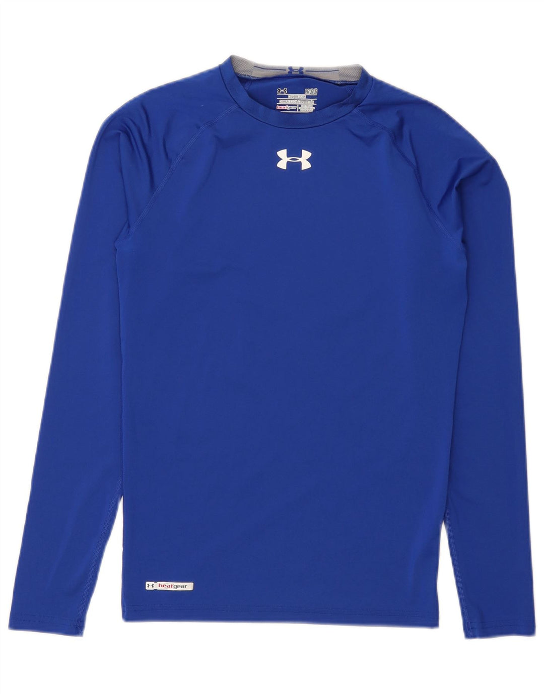 Męski top Under Armour Heat Gear z grafiką, długim rękawem, duży, niebieski poliester
