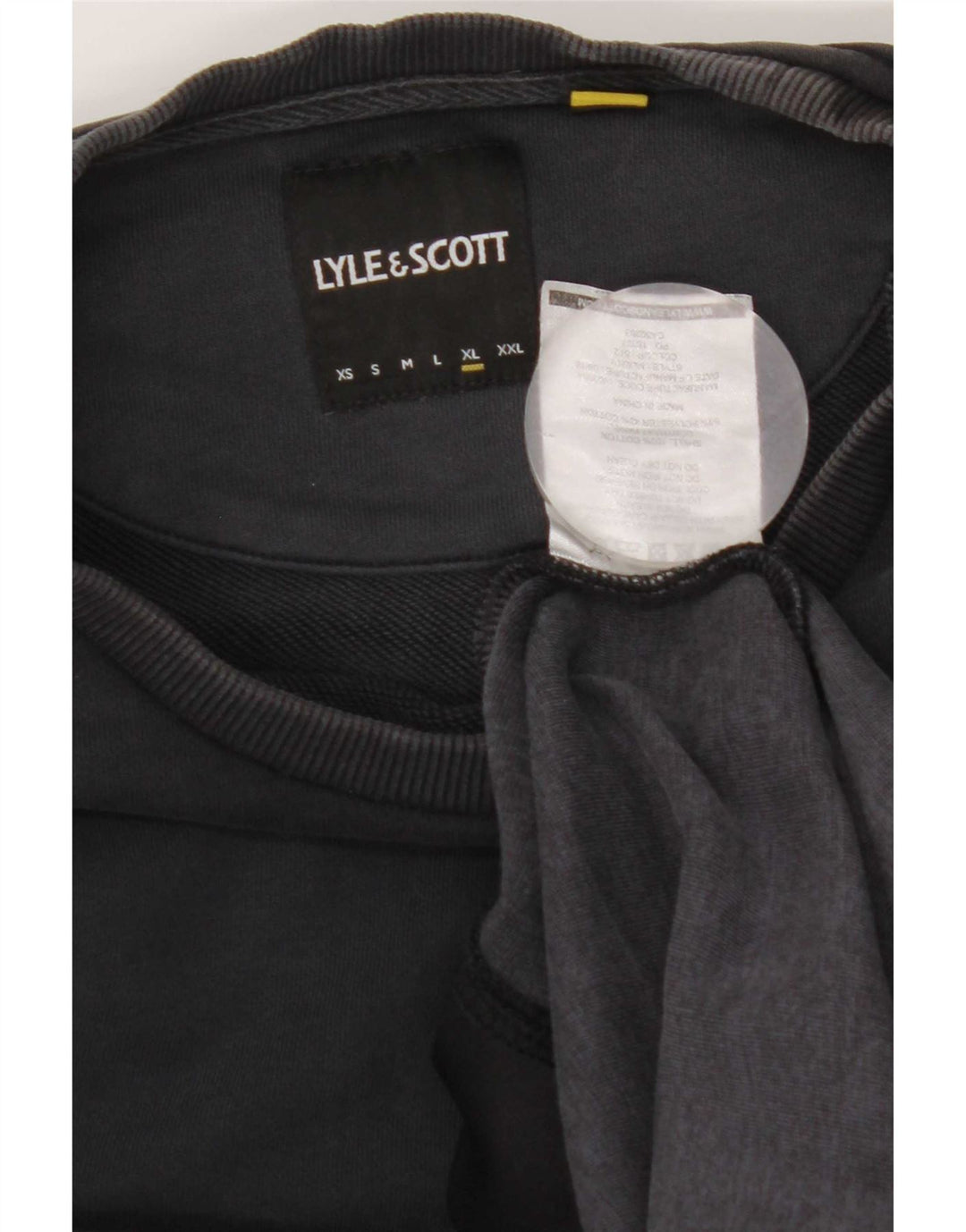 Męska bluza dresowa Lyle & Scott XL, czarna, z blokami kolorów, bawełniana