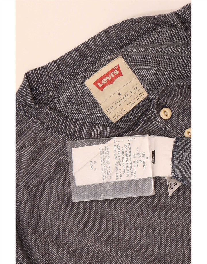 Męski top Levi's z długim rękawem, średnioszary, bawełniany