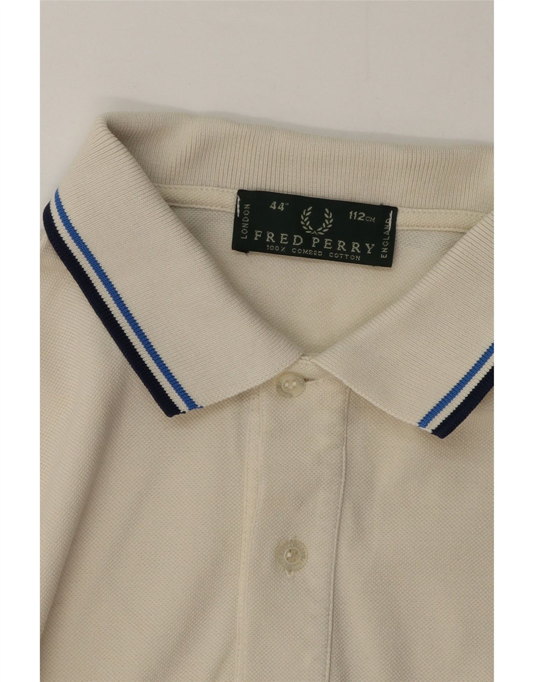 Męska koszulka polo Fred Perry, bawełniana w średnie białe paski