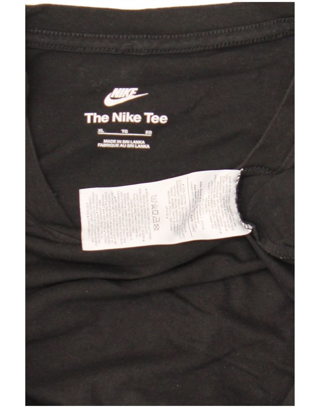 T-shirt męski Nike XL, czarny, bawełniany