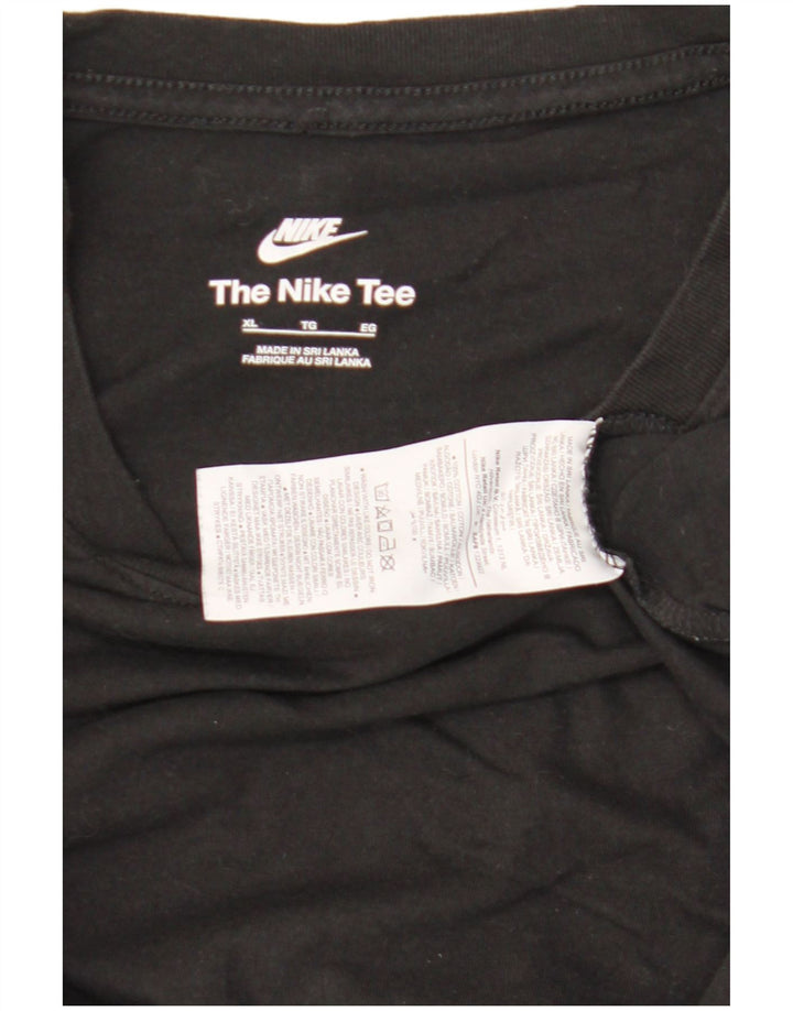 T-shirt męski Nike XL, czarny, bawełniany