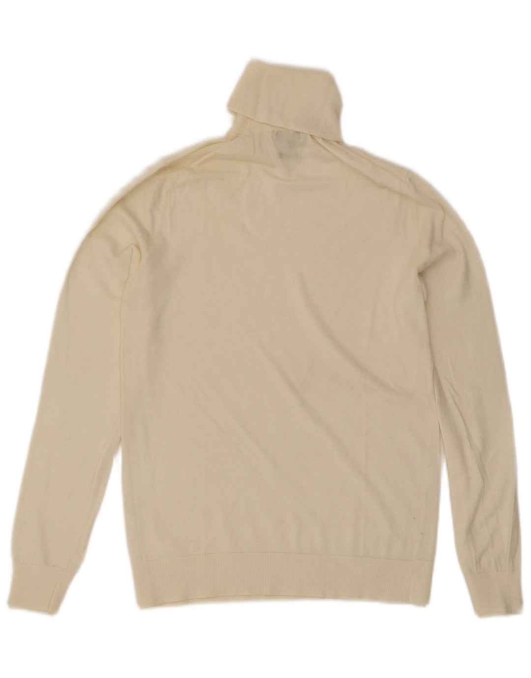 Sweter damski Massimo Dutti z wywijanym dekoltem UK 12, średni złamanej bieli