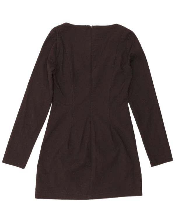 Damska obcisła sukienka Zara Slim Fit UK 14, duża, czarna bawełna