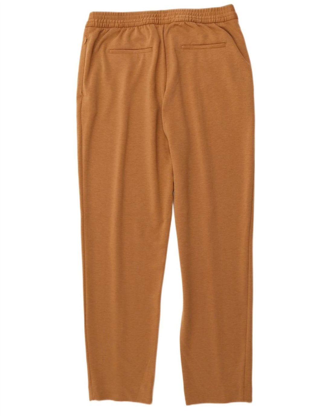 MARKS & SPENCER Womens Chino Trousers UK 14 Large W32 L29 Brown Polyester