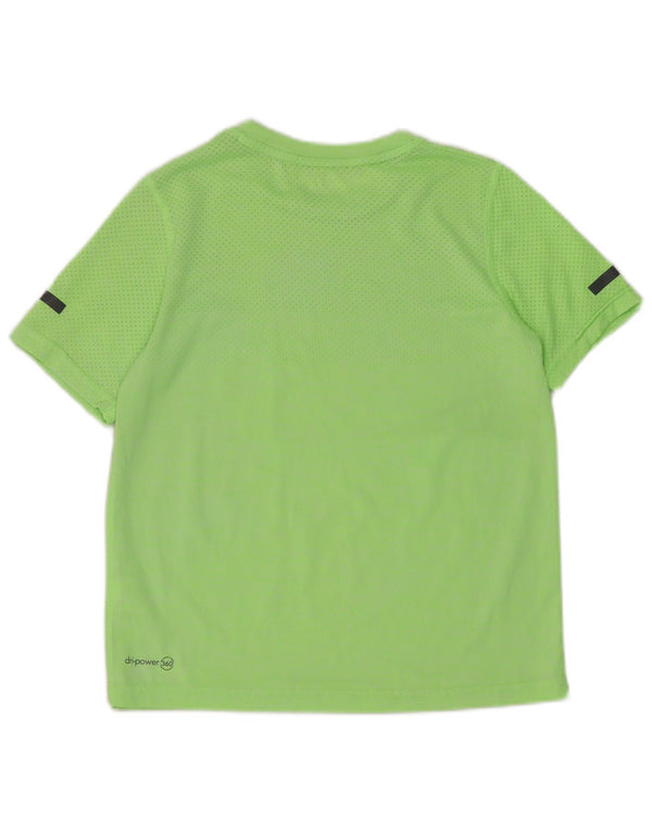 Chłopięcy t-shirt Russell Athletic Dri-Power, 7-8 lat, średni zielony nylon