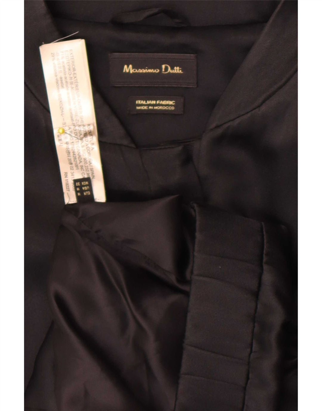 Damska kurtka bomberka Massimo Dutti UK 38, średni czarny octan