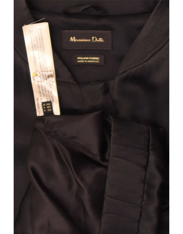 Damska kurtka bomberka Massimo Dutti UK 38, średni czarny octan