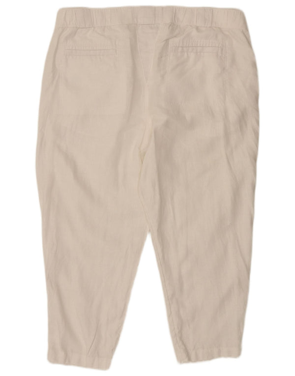 Marks & Spencer Damskie Krótkie spodnie UK 20 2XL W40 L25 Białe