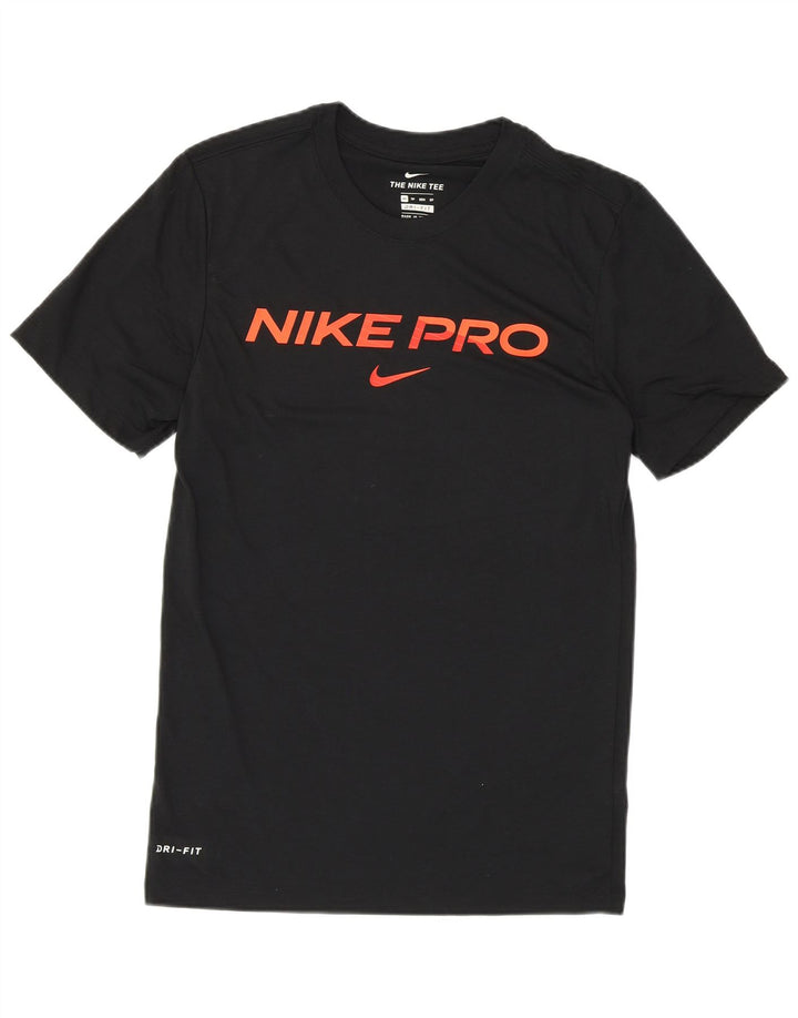 Męski T-shirt NIKE Dri Fit z grafiką Top XS, czarny poliester