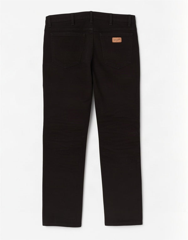 Męskie jeansy Wrangler Texas Straight W33 L34, czarne, bawełniane
