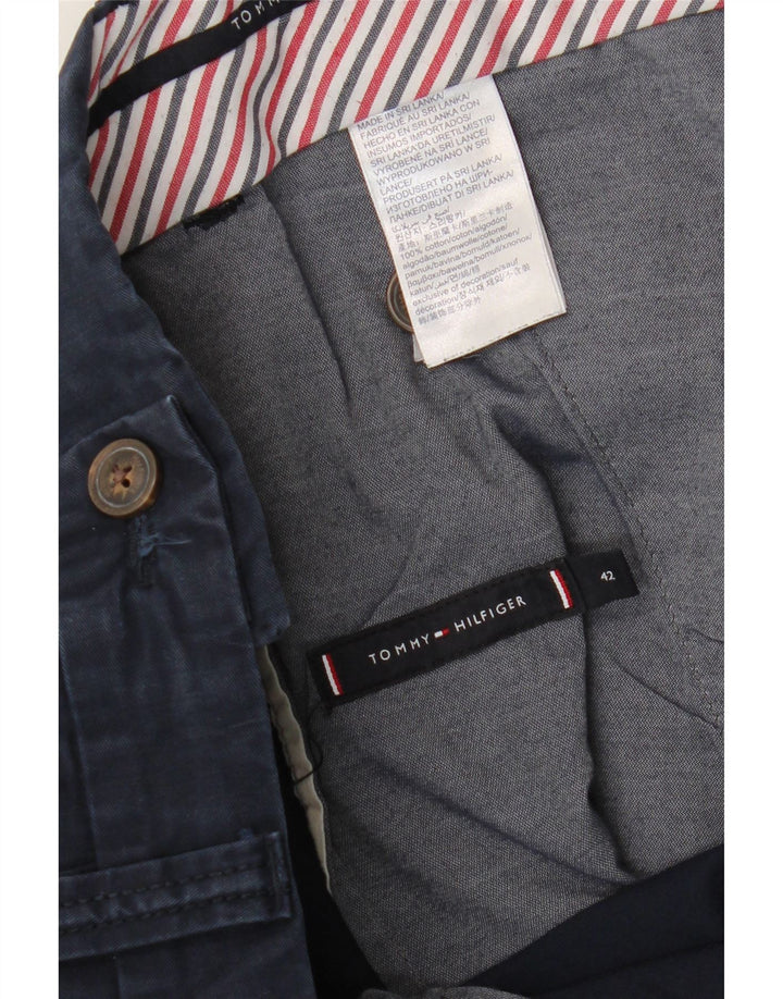 Męskie spodenki Chino Tommy Hilfiger W42 2XL Granatowa bawełna