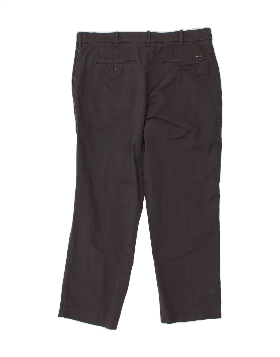 IZOD Mens Straight Chino Trousers W36 L30  Grey Polyester Vintage Izod and Second-Hand Izod from Messina Hembry 
