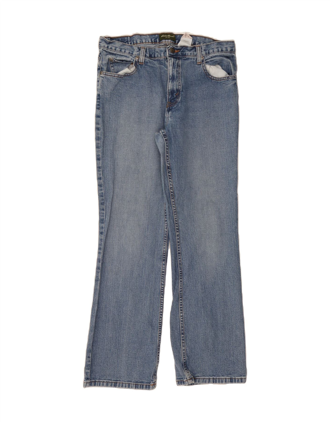 EDDIE BAUER Womens Straight Jeans US 12 Large W32 L30 Blue Cotton Vintage Eddie Bauer and Second-Hand Eddie Bauer from Messina Hembry 