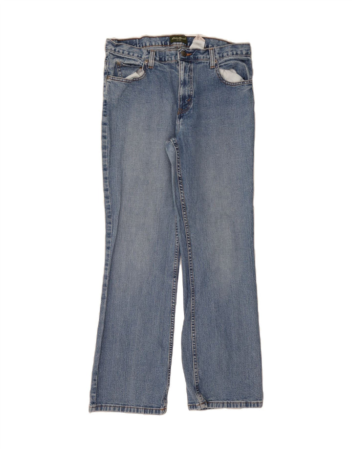 EDDIE BAUER Womens Straight Jeans US 12 Large W32 L30 Blue Cotton Vintage Eddie Bauer and Second-Hand Eddie Bauer from Messina Hembry 