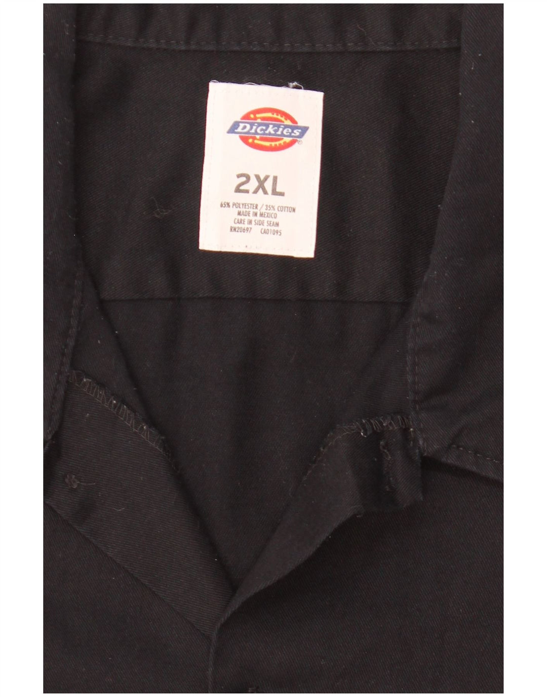 Męska koszula z krótkim rękawem DICKIES 2XL, czarny poliester