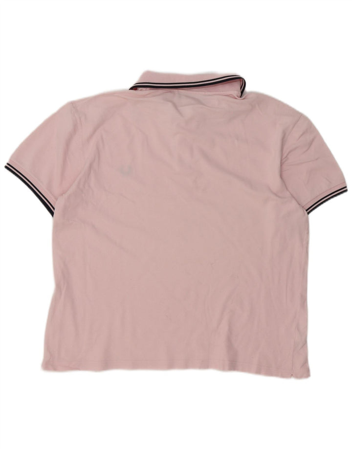 Męska koszulka polo Fred Perry, duża, różowa, bawełniana w paski