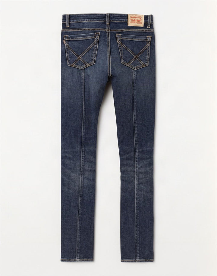 Damskie jeansy slim Roy Rogers W29 L27 Niebieskie bawełniane