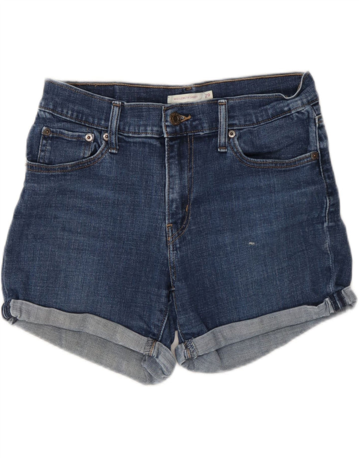 LEVI'S Womens Denim Shorts W29 Medium Blue Cotton Vintage Levi's and Second-Hand Levi's from Messina Hembry 