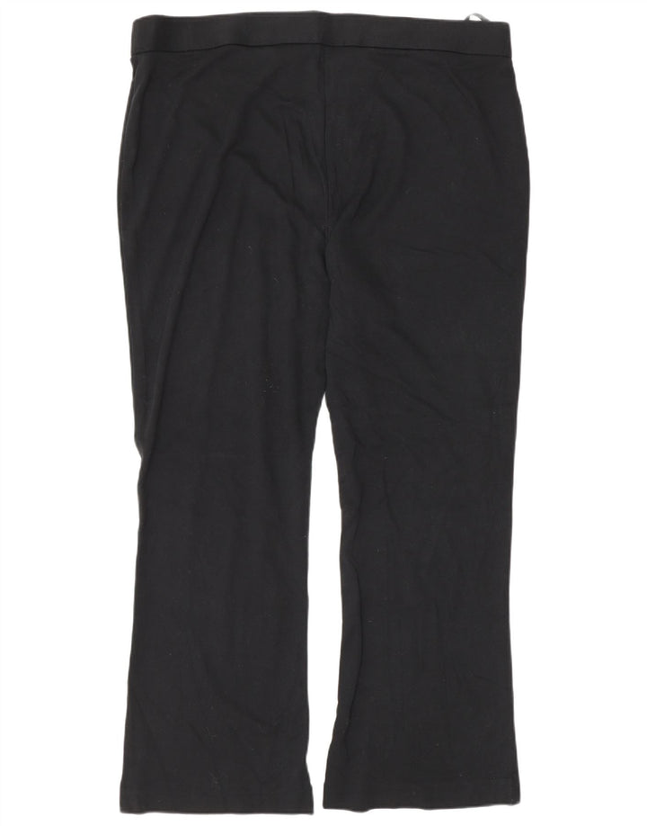 Damskie spodnie dresowe Marks & Spencer UK 20 2XL Czarna wiskoza
