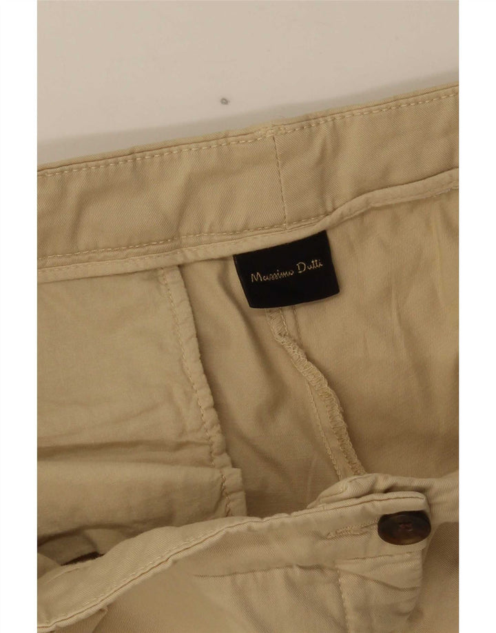 Spodnie damskie Massimo Dutti Slim Chino W34 L26 Beżowe