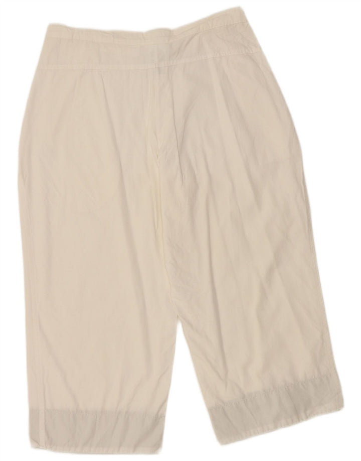 Damskie bermudy Adidas UK 12 Medium W30 Biała bawełna
