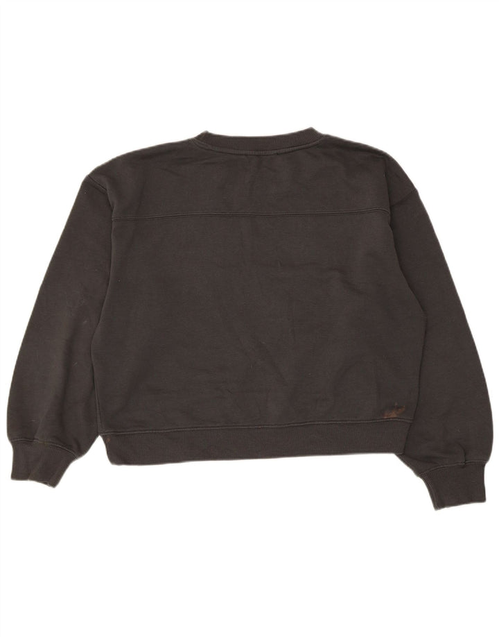 Damski sweter typu Crop Bluza Zara UK 14, średni szary poliester