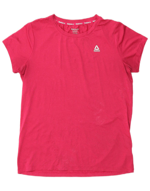 T-shirt damski Reebok Top UK 14 Średni różowy poliester