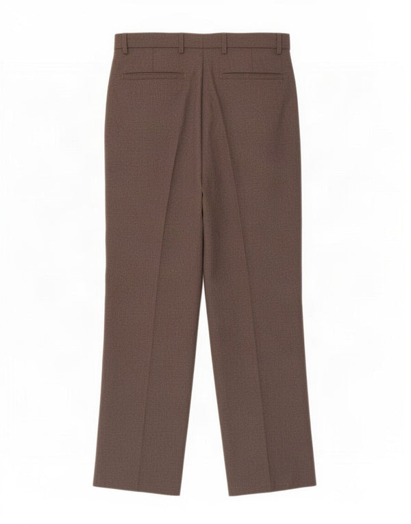 Farah Mens Straight Casual Trousers W32 L31 Brown Polyester