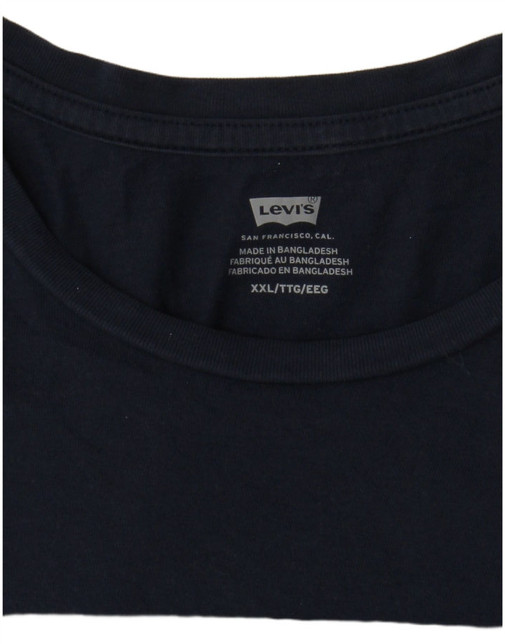 Męski T-shirt z grafiką Levi's Top 2XL Granatowy